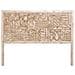 Testiera In Legno Beige Intagliata A Mano 160x3x120h Cm - Foto miniatura 3