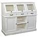 Credenza In Legno Invecchiato Bianco 129x45x106h - Foto miniatura 1