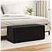Pouf Nero 101 x 41 x 40 cm Velluto e Legno Ingegnerizzato - Foto miniatura 2