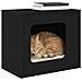 Casa per Gatti Nero 51 x 30 x 42,5 cm Legno multistrato - Foto miniatura 3