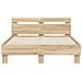 Struttura del letto Sonoma 137 x 190 cm Legno multistrato - Foto miniatura 6