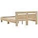 Struttura del letto Sonoma 137 x 190 cm Legno multistrato - Foto miniatura 8