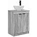 Mobile da bagno con lavabo Sonoma grigio 54 x 35 x 83 cm - Foto miniatura 1