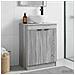 Mobile da bagno con lavabo Sonoma grigio 54 x 35 x 83 cm - Foto miniatura 2