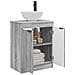 Mobile da bagno con lavabo Sonoma grigio 54 x 35 x 83 cm - Foto miniatura 3