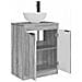 Mobile da bagno con lavabo Sonoma grigio 54 x 35 x 83 cm - Foto miniatura 4