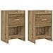 Comodini 2 pcs Rovere Artigianale 40 x 30 x 60 cm - Foto miniatura 1