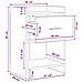 Comodini 2 pcs Rovere Artigianale 40 x 30 x 60 cm - Foto miniatura 8