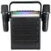 Karaoke Portatile Party Star Con 2 Microfoni Wireless, Bluetooth, Luci Led, Usb, Micro Sd, Aux E Jack, Batteria Ricaricabile, 30 W, Autonomia 7-8 Ore - Foto miniatura 1