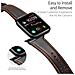 Cinturino Orologio per Apple Watch - Pelle, Caffè - Foto miniatura 4