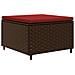 Set Divani da Giardino 5 pz con Cuscini Marrone in Polyrattan - Foto miniatura 3