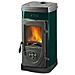 Stufa a Legna Super Junior Rivestimento in Acciaio Smaltato Potenza Termica Nominale 5 kW 143 m3 riscaldabili Colore Verde - Foto miniatura 11