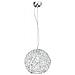 Lampadario a sospensione per arredo interno 35x120 silver - Foto miniatura 1