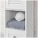 Mobile Alto Da Bagno, Con 1 Cassetto E 2 Ante In Stile Tapparelle, bianco, A170cm, Frg236-w - Foto miniatura 6