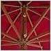 Ombrellone da Esterni con Palo in Legno 350 cm Rosso Borgogna - Foto miniatura 2