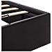 Giroletto Con Contenitore Idraulico Nero Similpelle 90x200cm - Foto miniatura 10