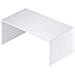 Scrivania L150 Kit Bianco Fiammato / Bianco Fiammato Linea Open 73x150x73 - Foto miniatura 2