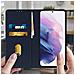 Custodia Samsung Galaxy S21 Plus Portadocumenti Funzione Supporto Blu - Foto miniatura 2