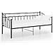 Divano Letto Telaio Nero In Metallo 90x200 Cm - Foto miniatura 2