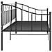 Divano Letto Telaio Nero In Metallo 90x200 Cm - Foto miniatura 5