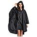 Linenlux Pioggia Poncho Cappotto Del Rivestimento Per Adulti Poncho Per La Pioggia Con Cappuccio Impermeabile Con Cerniera Esterna (nero) L - Foto miniatura 1