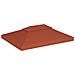 Copertura Superiore Gazebo a 2 Strati 310g /m² 4x3m Terracotta - Foto miniatura 5