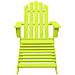 Sedia Giardino Adirondack con Ottomana Massello di Abete Verde - Foto miniatura 2