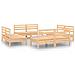 Set Divani Da Giardino 8 Pz In Legno Massello Di Pino - Foto miniatura 2