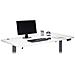 Piano Tavolo Per Scrivania Hwc-d40 Hdf Pvc 160x80cm ~ Bianco - Foto miniatura 4