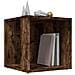 Tavolino Da Salotto Rovere Fumo 33x33x34,5 Cm Legno Multistrato - Foto miniatura 5