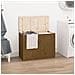 Contenitore Per Bucato Miele 88,5x44x66 Cm Legno Massello Pino - Foto miniatura 1