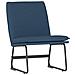 Sedia Lounge Blu 52x75x76 Cm In Tessuto - Foto miniatura 2