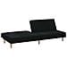 Divano Letto Nero In Tessuto - Foto miniatura 9