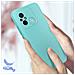 Cover Per Xiaomi Redmi 12c Semirigida Softtouch Fast Cover Turchese - Foto miniatura 2