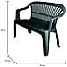 Panchina Da Esterno Eboli, Panca Monoblocco Da Giardino, Panchina Outdoor, 100% Made In Italy, 114x55h82 Cm, Verde - Foto miniatura 3