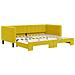 Divano Letto Con Letto Estraibile Giallo 90x200 Cm In Velluto - Foto miniatura 1
