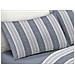 Sacco Copripiumino Piumone Letto In 100% Cotone Made Italy Vari Disegni Rp Piazza 1-2 Righine Blu - Foto miniatura 4