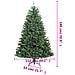 Albero Di Natale Artificiale Incernierato Con Base Verde 180 Cm - Foto miniatura 8