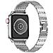 Cinturino Per Apple Watch 42/44/45mm In Acciaio Inossidabile Strass, Argento - Foto miniatura 2