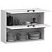 Mobile da cucina pensile OLIWIA, 2 ante, 80x30x58 cm, Colore Bianco - Foto miniatura 2