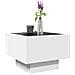 Tavolino Con Led Bianco 40x40x30 Cm In Legno Multistrato - Foto miniatura 4