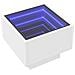 Tavolino Con Led Bianco 40x40x30 Cm In Legno Multistrato - Foto miniatura 6