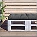Cuscino Per Pallet Grigio 60x60x12 Cm In Tessuto - Foto miniatura 1