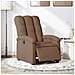 Poltrona Elettrica Reclinabile Marrone In Tessuto - Foto miniatura 1