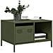Tavolino Verde Oliva 68,5x50x43,5 Cm Acciaio Laminato A Freddo - Foto miniatura 1