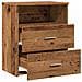 Comodini Legno Antico 2 Pz 50x32x60 Cm In Legno Multistrato - Foto miniatura 5