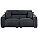 Divano 3 Posti Fauskan Tessuto Nero - Foto miniatura 2