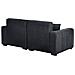 Divano 3 Posti Fauskan Tessuto Nero - Foto miniatura 4
