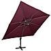 Lusso Casadino -  Ombrellone Da Giardino A Sbalzo Con Doppio Piano Rosso Bordeaux 400x300 Cm - Foto miniatura 1
