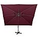 Lusso Casadino -  Ombrellone Da Giardino A Sbalzo Con Doppio Piano Rosso Bordeaux 400x300 Cm - Foto miniatura 3